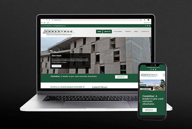 Corestruc-Website